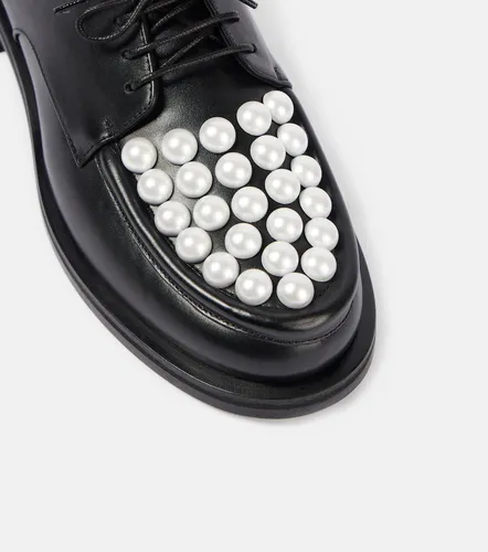 Sirene embellished leather loafers - Mach & Mach - Modalova