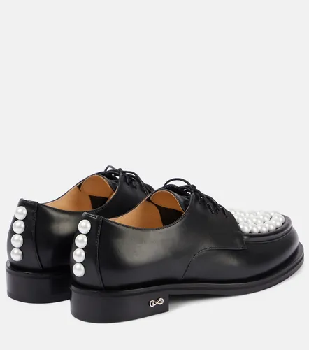 Sirene embellished leather loafers - Mach & Mach - Modalova
