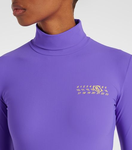 Logo jersey bodysuit - MM6 Maison Margiela - Modalova