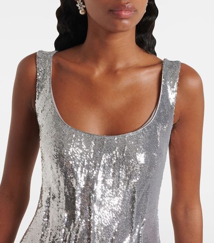 Sequined silk-blend gown - Marmar Halim - Modalova