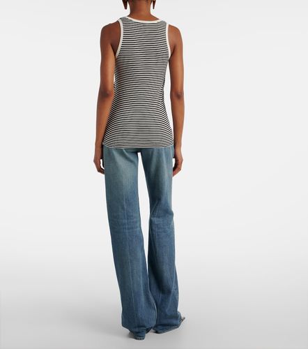 Top Cassandre in jersey di cotone - Saint Laurent - Modalova