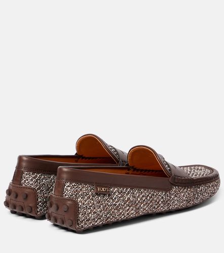 Mokassins Gommino aus Tweed mit Leder - Tod's - Modalova