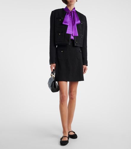 Tie-neck silk-blend satin blouse - Dolce&Gabbana - Modalova
