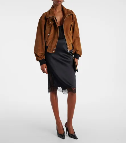 Nour Hammour Bomber Briar in suede - Nour Hammour - Modalova