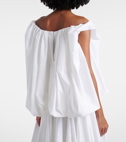 Lavande gathered off-shoulder cotton-blend top - Jacquemus - Modalova