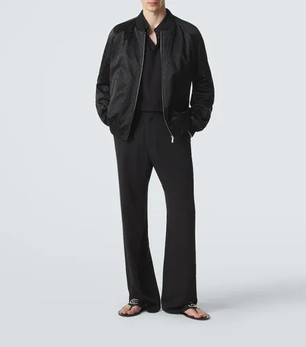Gucci Chaqueta de satén con GG - Gucci - Modalova