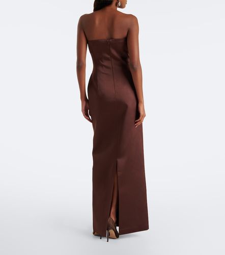 Abito lungo bustier in raso - The New Arrivals Ilkyaz Ozel - Modalova