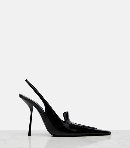 Voltaire glazed leather slingback pumps - Saint Laurent - Modalova