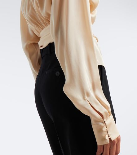 Balmain Bluse aus Seiden-Charmeuse - Balmain - Modalova