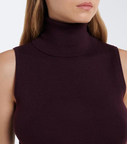 Ribbed-knit virgin wool turtleneck top - Jardin des Orangers - Modalova