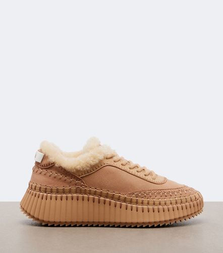 Chloé Zapatillas con plataforma Nama de ante - Chloe - Modalova