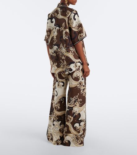Alémais Pantalones de pernera ancha Otis de lino estampado - Alemais - Modalova