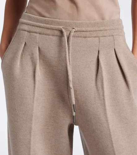 Pleated wool and cashmere wide-leg pants - Max Mara - Modalova