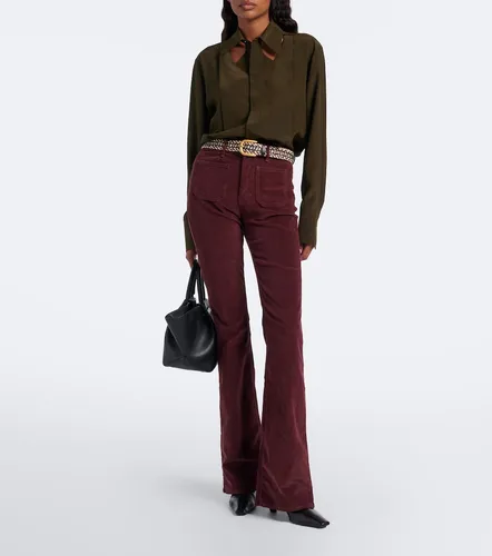 Pantalones flared Beverly de pana de algodón - Veronica Beard - Modalova