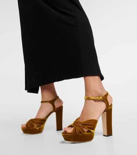 Heloise 120 velvet platform sandals - Jimmy Choo - Modalova