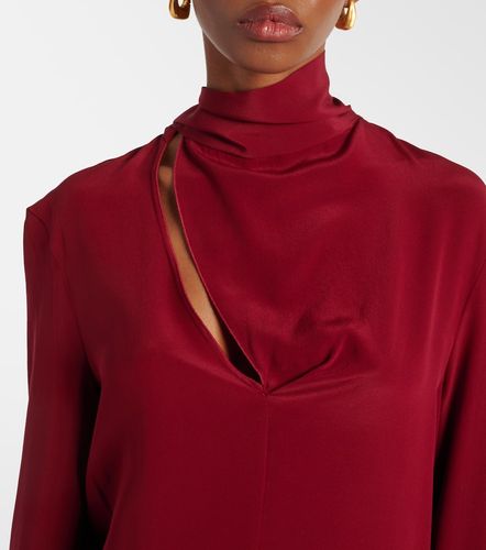 Blusa de seda con fular - Victoria Beckham - Modalova