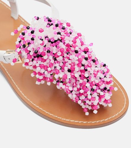 Sandalias de piel con cuentas bordadas - Pucci - Modalova