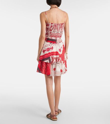 Vestido corto Anka de algodón estampado - Marant Etoile - Modalova