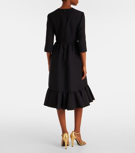 Abito midi in Crepe Couture con volant - Valentino - Modalova