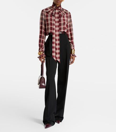 Saint Laurent Checked silk blouse - Saint Laurent - Modalova