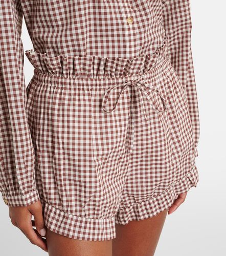 Posse Callie gingham cotton shorts - Posse - Modalova