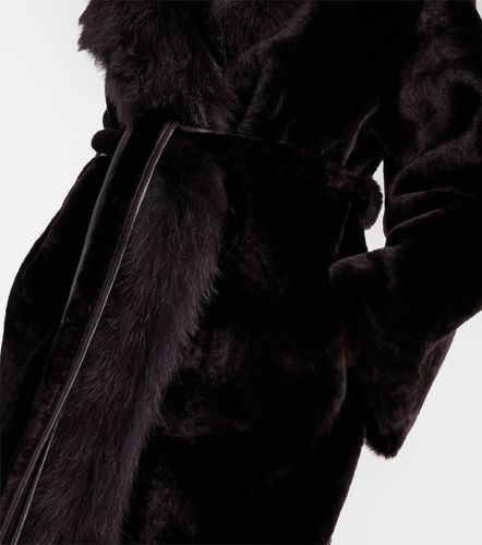 Isadora reversible shearling wrap coat - Nour Hammour - Modalova