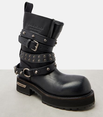 Venom City leather biker boots - Balenciaga - Modalova