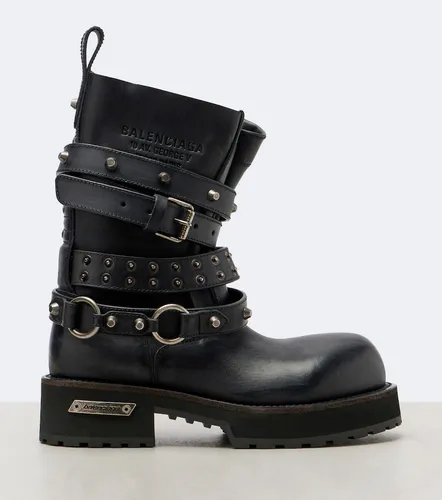 Venom City leather biker boots - Balenciaga - Modalova