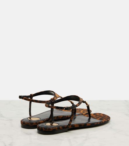 Sandali Cassandra in grosgrain con stampa - Saint Laurent - Modalova