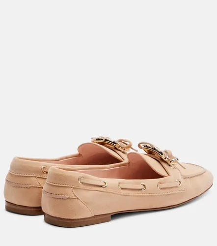 Boat Strass embellished suede boat shoes - Roger Vivier - Modalova