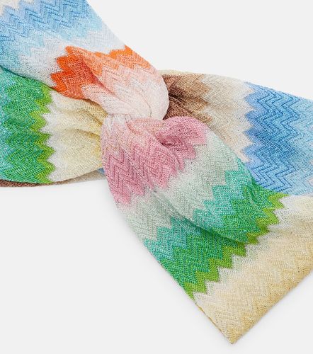 Cinta para el pelo de lamé en zigzag - Missoni - Modalova