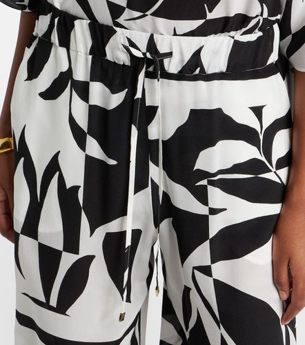 Voto printed silk palazzo pants - Max Mara - Modalova