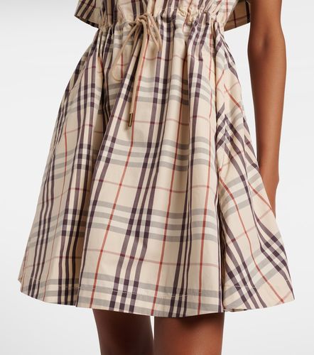 Minikleid Check aus Baumwolle - Burberry - Modalova