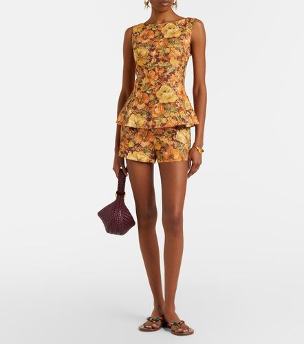 Faithfull Top Ana de lino floral - Faithfull - Modalova