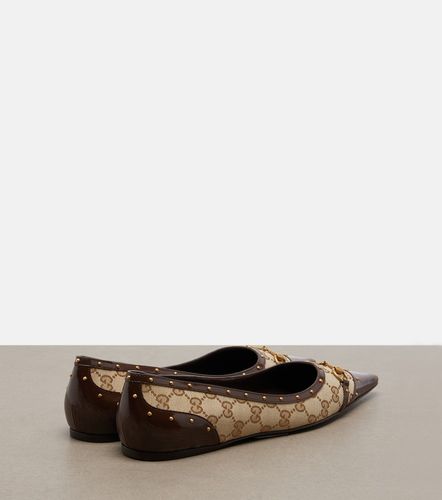 Savoy Horsebit GG canvas ballet flats - Gucci - Modalova