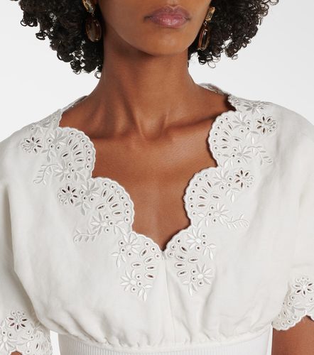 Top cropped in misto lino sangallo - Simkhai - Modalova