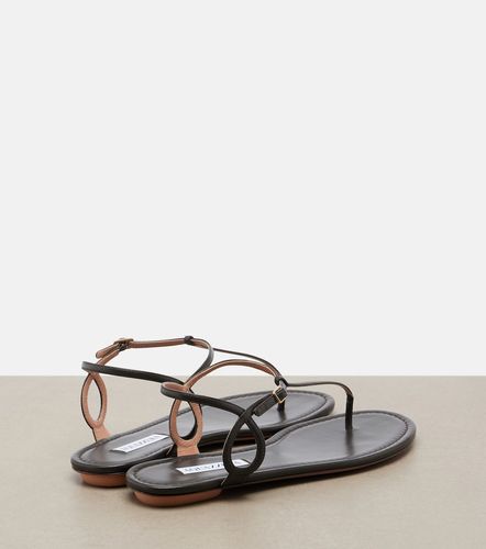 Almost Bare leather thong sandals - Aquazzura - Modalova
