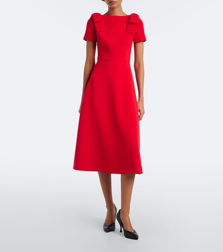 Vestido midi de crepé con lazo - Carolina Herrera - Modalova