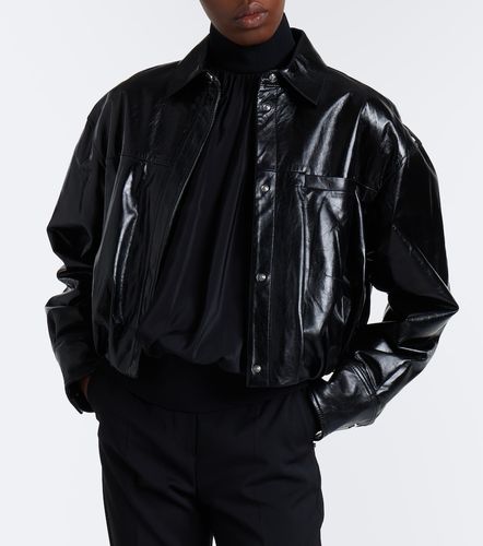 Sportmax Giacca in pelle cropped - Sportmax - Modalova