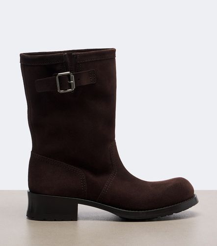 Prada Shard suede biker boots - Prada - Modalova