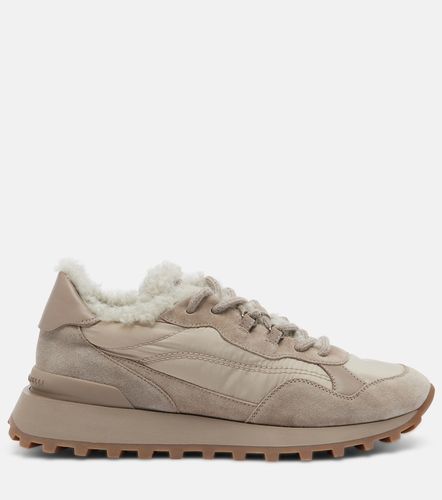 Sneakers con shearling - Brunello Cucinelli - Modalova