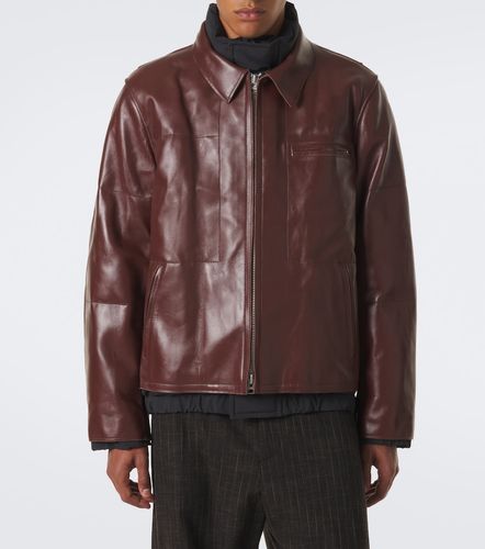 Sacai Layered leather down jacket - Sacai - Modalova