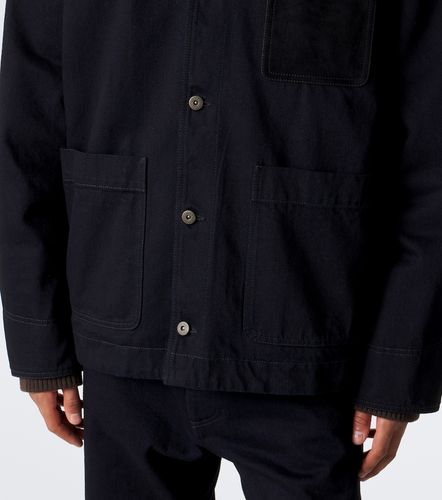 Shearling-trimmed denim jacket - Bottega Veneta - Modalova
