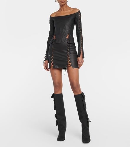 Bustier in pelle con cerniera - Dion Lee - Modalova