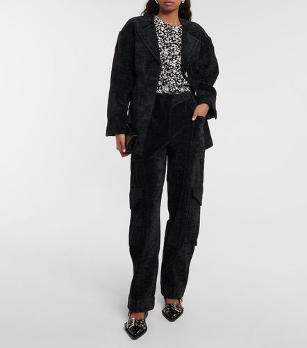Ganni Pantalones anchos de chenilla - Ganni - Modalova