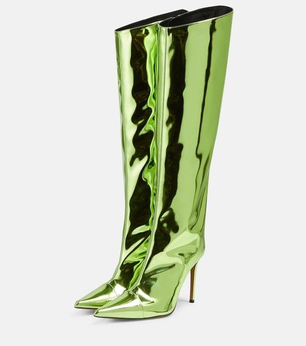 Mirrored leather knee-high boots - Alexandre Vauthier - Modalova