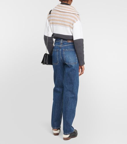 Jeans a gamba larga e vita media - Brunello Cucinelli - Modalova