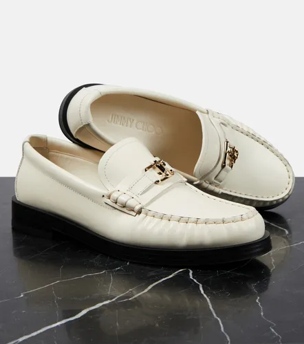Mocasines Addie de piel con logo - Jimmy Choo - Modalova