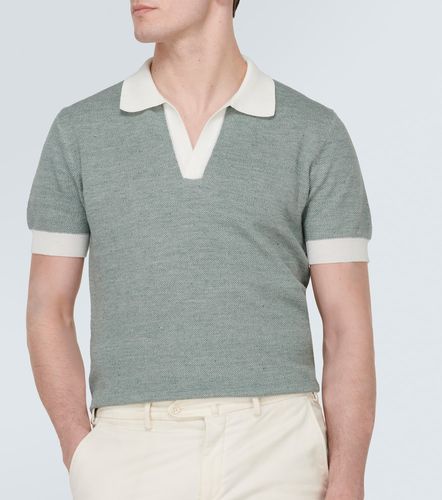 Polo de algodón y lino - Thom Sweeney - Modalova