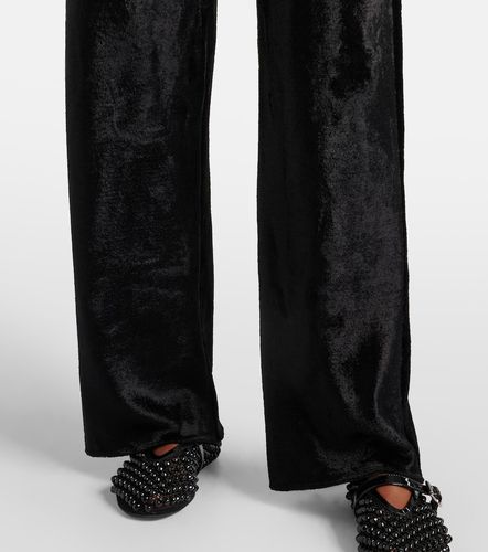 Alaïa Pantalones rectos de terciopelo - Alaia - Modalova